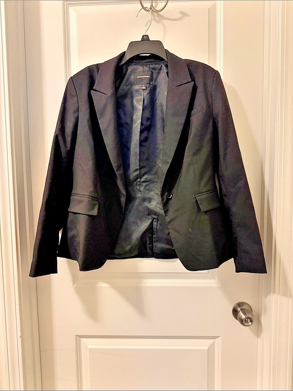 Banana Republic Black Blazer Size 14 Like New